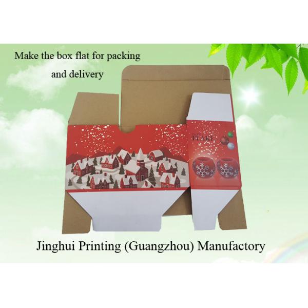 Custom Christmas Gift Box Colorful Auto Lock Paperboard Box Printed E Flute Cardboard Packaging Paper Corrugated Box