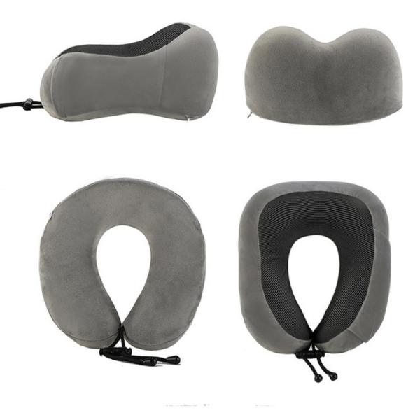 Portable Mobile Phone Storage U-Neck Pillow Customized Plush Memory Foam for Travel