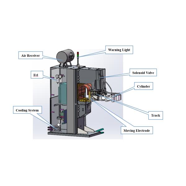 Resistance Leaf Stationary Projection Spot Welding Machine For Galvanized Sheets