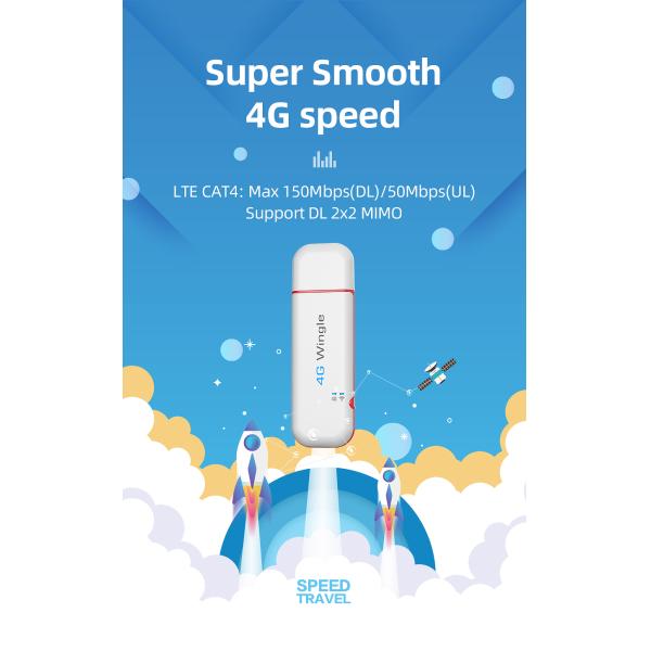 Мини портативный маршрутизатор UFi Wifi донгла 150mbps 5G 4G