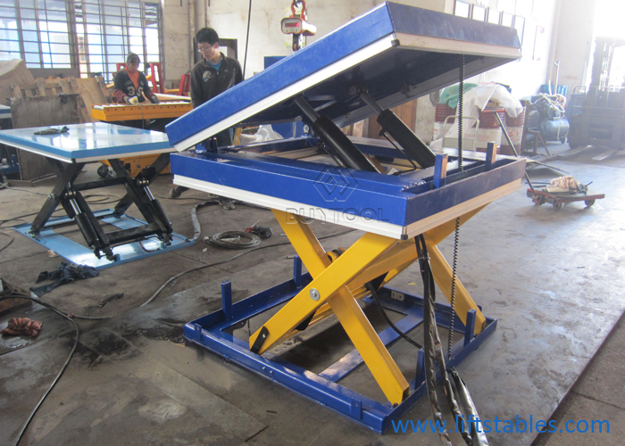 Гидравлические 30 градусов мобильные Scissor тележка 1300x1200mm таблицы подъема и наклона