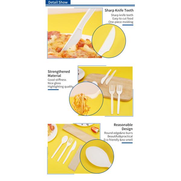 PSM Disposable Eco Friendly Cutlery Biodegradable For Camping