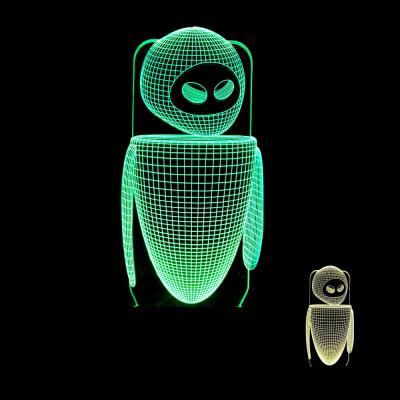 Robot movie Eva Wali 3D night Lights Colorful custom picture logo words sign LED Visual Lights Gifts Ambient Table Lamp