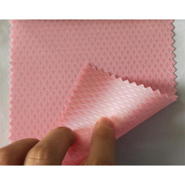 Coated Pink Bar Diamond Implicit Jacquard 100% Polyester Oxford Fabric for Items