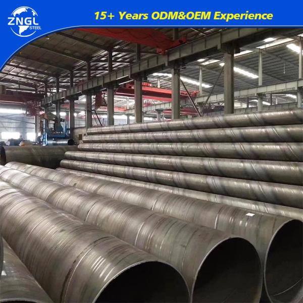 Tubes en acier au carbone SSAW 609 mm tubes soudés en spirale à couture hélicoïdale pour pipelines de pétrole et de gaz