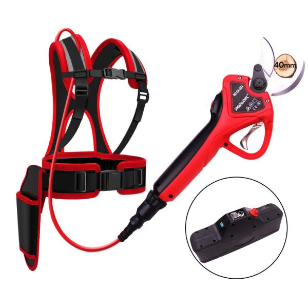 Swansoft Cordless LED 16.8V Electric Pruning Shears Scissors Cut The Branches of a Maximum Diameter of 40mm