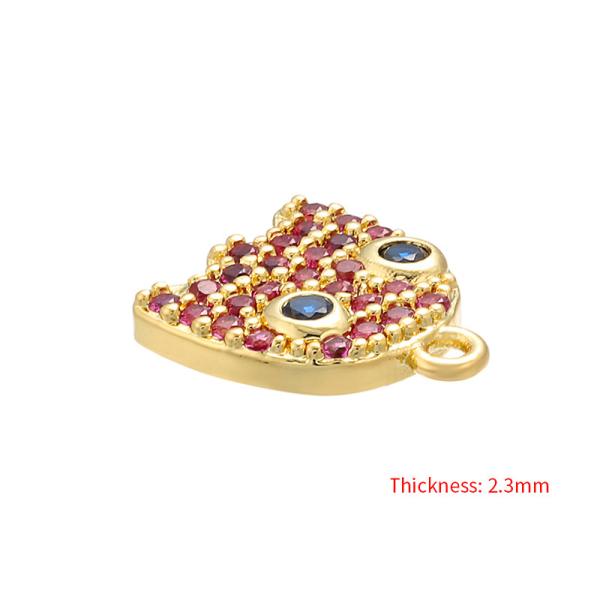 Ожерелье микро- рыбки ювелирных изделий золота диаманта DIY циркона небольшой привесное