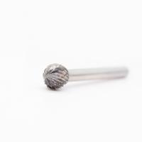 Fraise rotative en carbure de tungstène à double taille, forme boule, diamètre de coupe 1