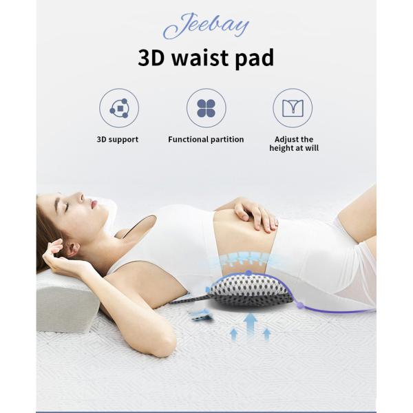 Cotton Knitted Jourm Ergonomic Orthopedic Backrest Back Cushion Lumbar Support Pillow