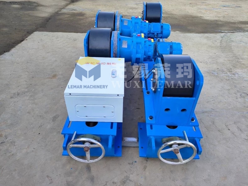 5 Ton Adjustable Welding Rotator, Bolt Adjustment Tank Turning Roller for Cylinder Welding