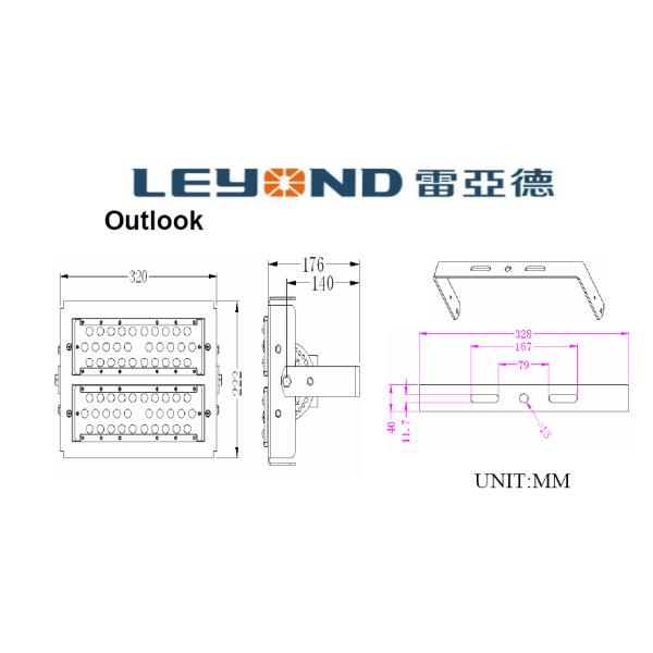 Tennis court lighting module design High Efficiency Outdoor LED Flood Lights 100W