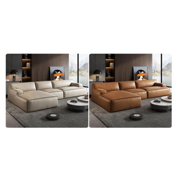 Аристократы l формируют роскошную кожу первого слоя софы итальянца мебели живущей комнаты