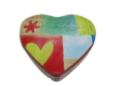 Custom Heart Shaped Metal Box For Decoration , Chocolate Heart Box