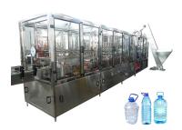 4 linha de produção pura pacote de encolhimento térmico da máquina do enchimento da água das cabeças 15L