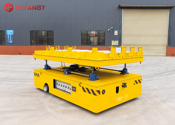 15t Hydraulic Lift Coil Trackless Transfer Carts