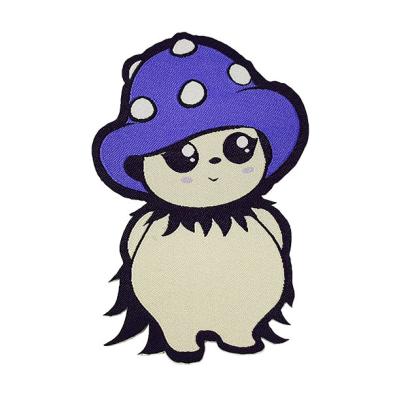 Logo Patch Cute Design Polyester tecido personalizado rosqueia o material
