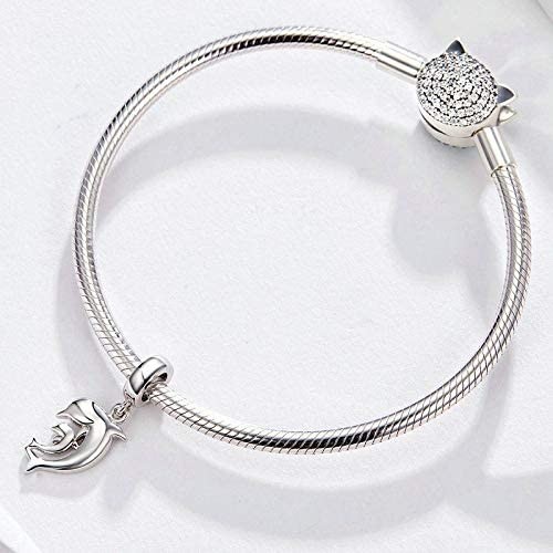 Beads Pendant 925 Silver Charm Tortoise Charm Mermaid Beads Shell Charm Lucky Sea Turtle Dangle for Bracelets