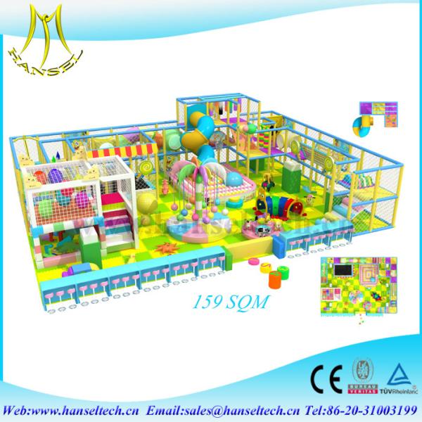 Hansel popular soft playground  kids plastic playhouse indoor and outdoor