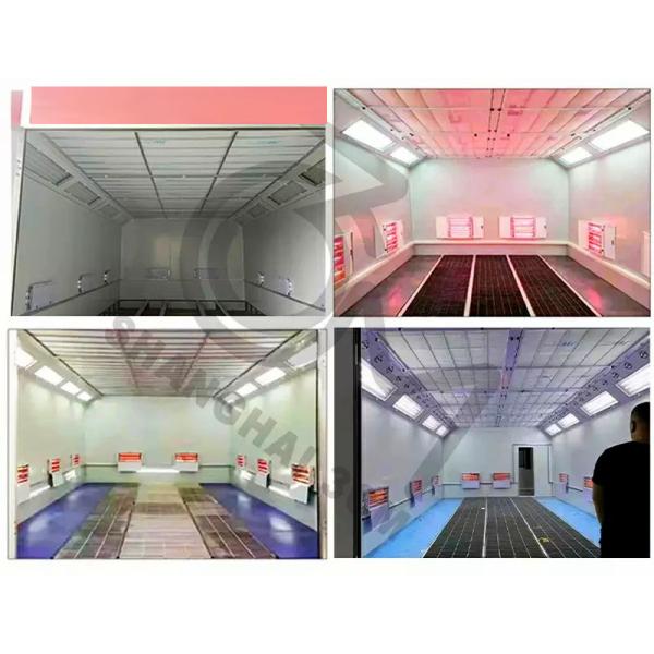 Fireproof 6.9m Diesel Heating Car Paint Booth Durable Diesel Spray Booth