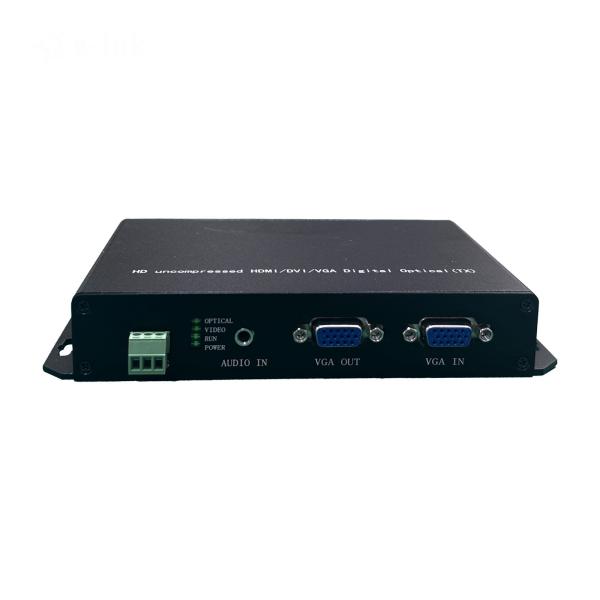 Extensor de fibra óptica USB VGA KVM