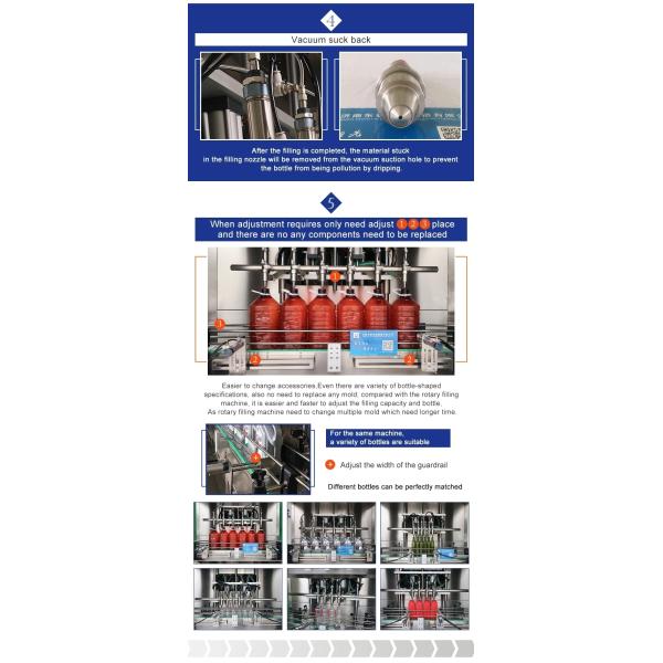 6 Heads Automatic Edible Food Oil Bottle Filling Machine