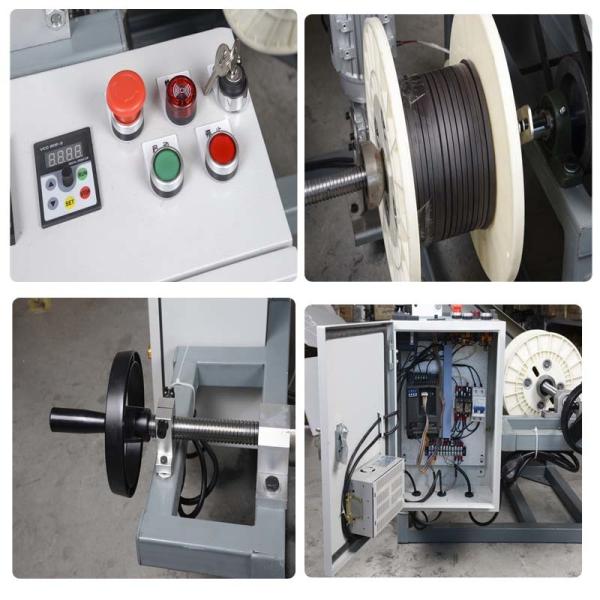 Bobbin Automatic Cable Coiling Machine High Precision Stable Frequency Control  cable manufacturing equipment
