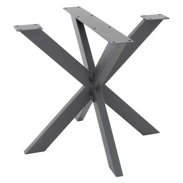 X-Shape Steel Industrial Table Base for Modern Iron Dining or Coffee Table Structure