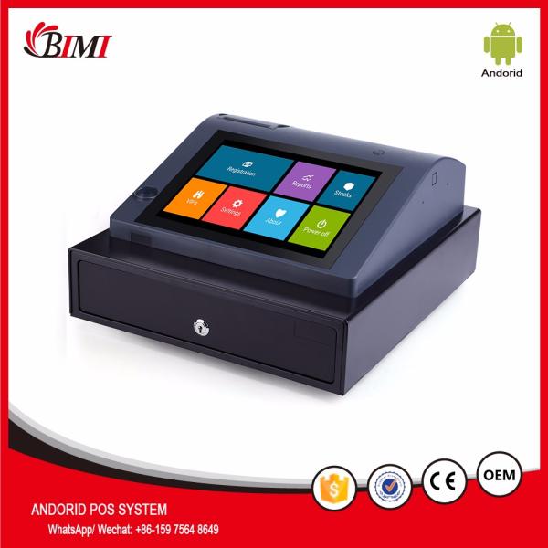 Compact Bimi 58 mm POS Thermal Receipt Printer with Built-in Adaptor Black and White