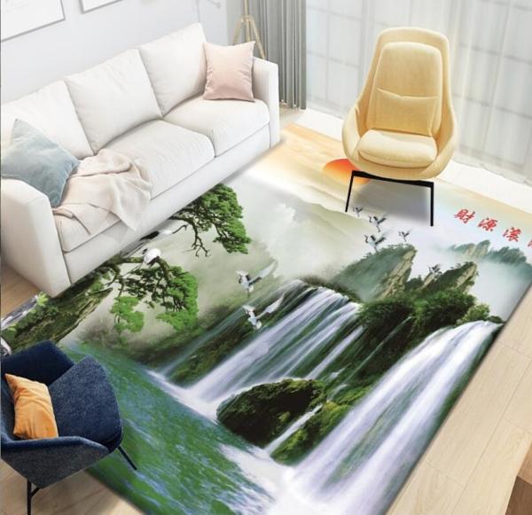 Beautiful Scenery Household Bedroom Living Room Floor Carpet Special Style