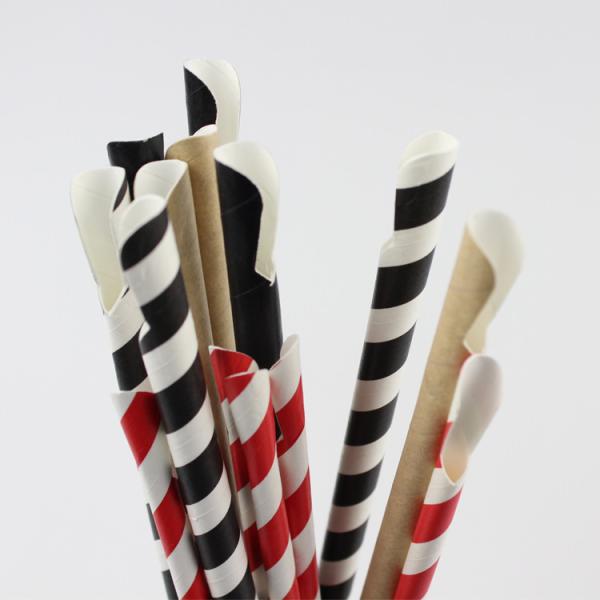 Customizable Printing Paper Straws for Bubble Tea Food Grade and Wrapped Individually