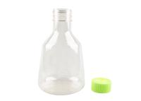Flacon en plastique d'Erlenmeyer de 2500 ml d'utilisation de laboratoire dans le chapeau scellé de passage de chapeau de chimie