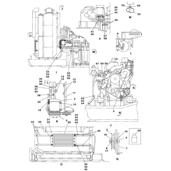 KHR3089 Belt New Holland Crawler Excavator Spare Parts Fitting For E805