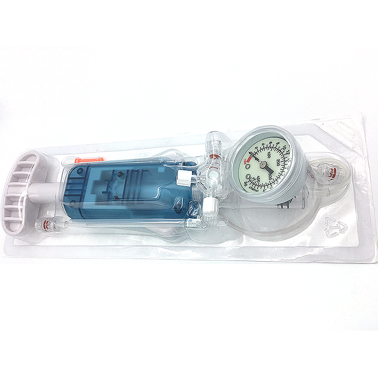 Disposable Medical PTCA Balloon Inflation Device