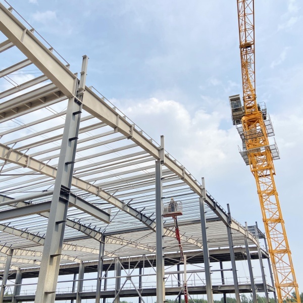 Prefab S235 S355 Steel Factory Building 2 Story Seismic Resistance