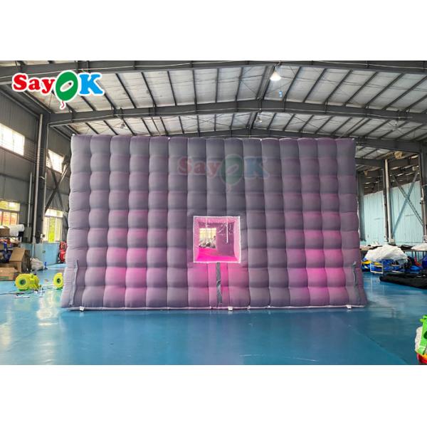 Automatic Inflatable Party Tent House Nightclub Inflatable Cube Tent For Rental 7x7x4mH