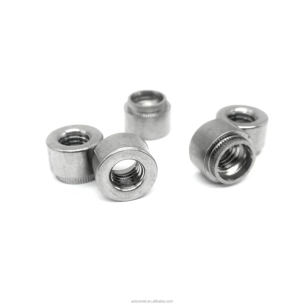 Stainless Steel Self Clinching Flare In Nuts For Sheet Metal Fasteners