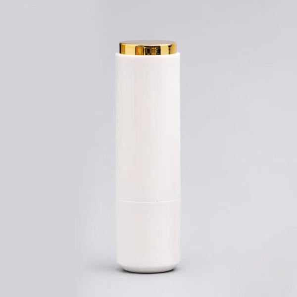 Couleurs personnalisées acceptées tube de rouge à lèvres vide 3,5g avec anneau de sceau en plastique