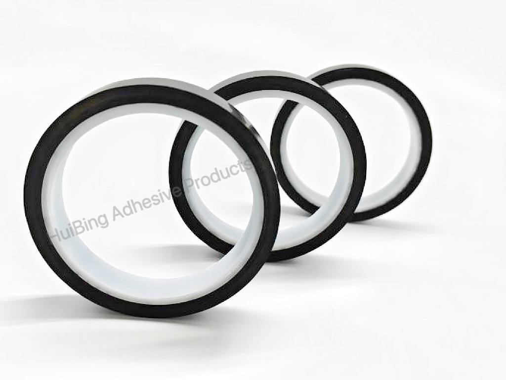 55µm Thickness Black PI Tape with Silicone Adhesive for 260°C Temperature Resistance