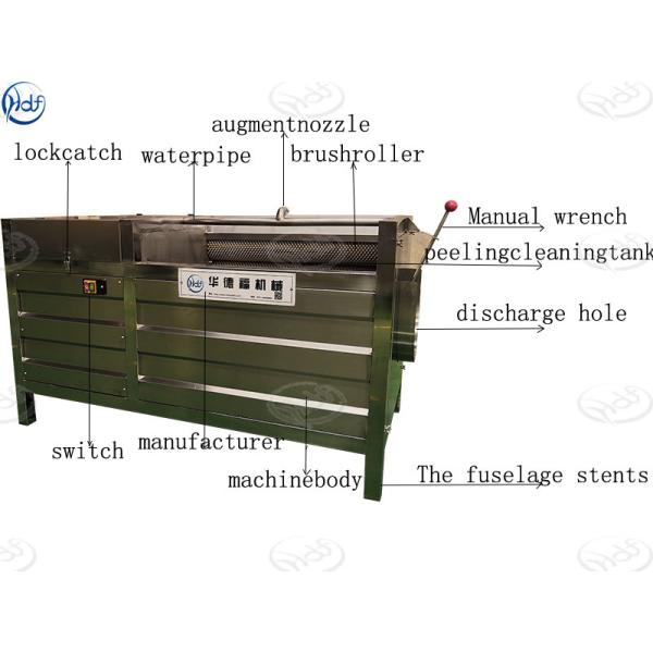 Стиральная машина профессиональной щетки Вегетабле для картошки/моркови/мозоли 1000-2000кг/емкости х