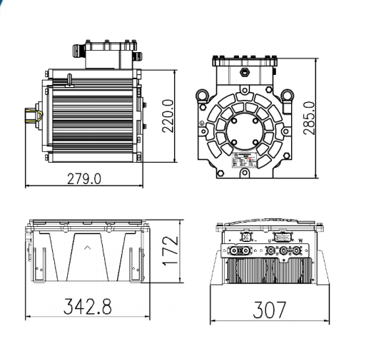 LOW VOLTAGE PLATFORM VEHICL 15kw ELECTRIC DRIVE SYSTEM