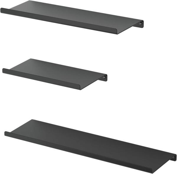 Wall Mounted Carbon Steel Hanging Shelves for Bathrooms Metal Display Shelf