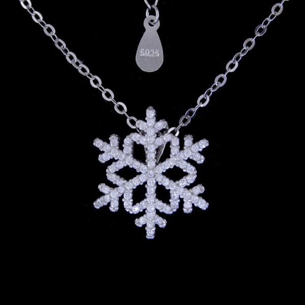 Romantic Silver Snowflake Jewellery For Valentine'S Day Present