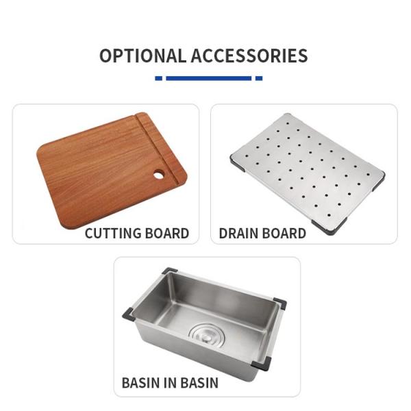 Nano Silver Versatile Kitchen Sink With Inner Basin Size 700mm*445mm*215mm