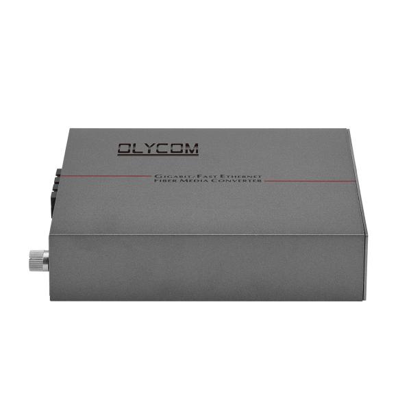 30W PoE Media Converter Gigabit Fiber Optic Ethernet Rack Mounted Duplex SC Port AC Input