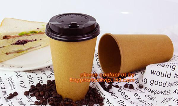 Food use disposable plastic paper cup and coffee lids, pla cups,biodegradable paper cups with lids,100% compostable pape