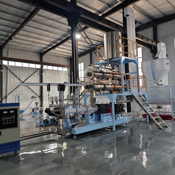 Double screw Automatic dry Pet Food Extruder production machine