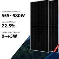 panneau solaire 565W 570W 575W 580W Ja de 555W 560W JA solaire tous les panneaux noirs