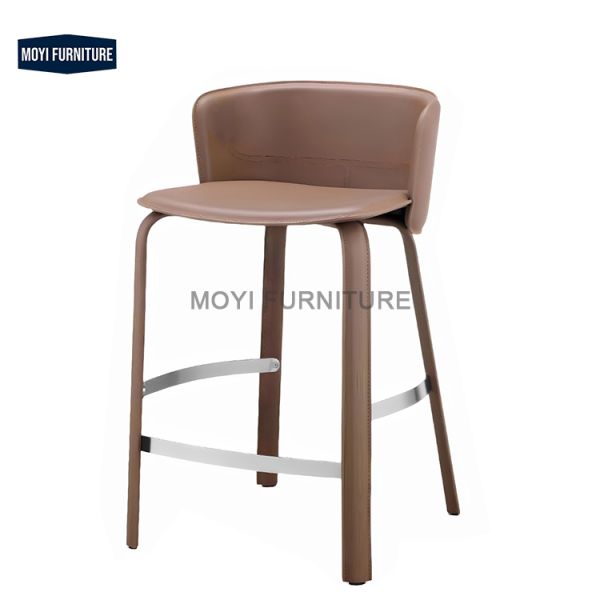 Bar Furniture Stainless Steel Base Adjustable Rotating Modern High Chair Light Luxury Bar Stool Home Bar Kitchen Island