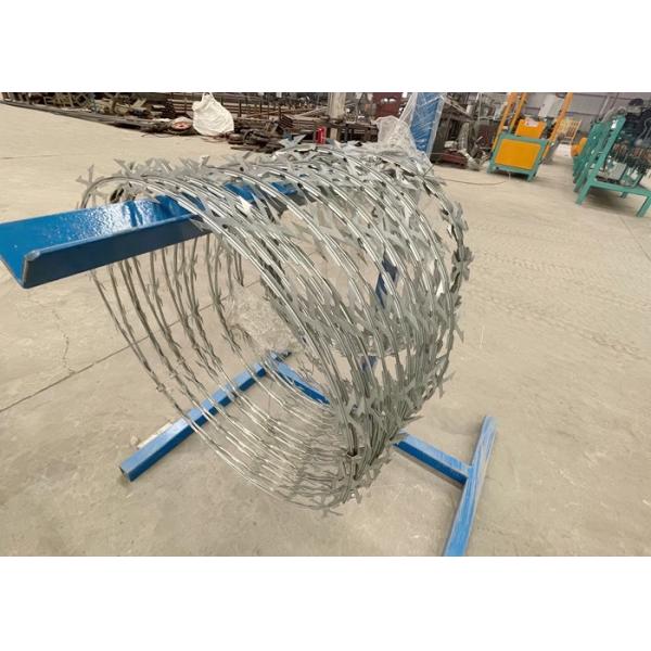 Flat Wrap Welded Razor Wire Mesh Double Coil Concertina High Security Galvanize