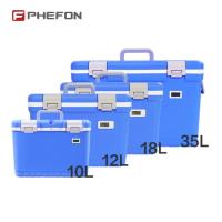 Phefon 10L boîte de refroidisseur médical support d'affichage de température OEM